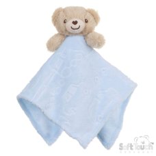 BC305-B: Blue Bear Embossed Comforter